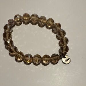 Erimish Smokey Quartz Stretch Beaded Bracelet